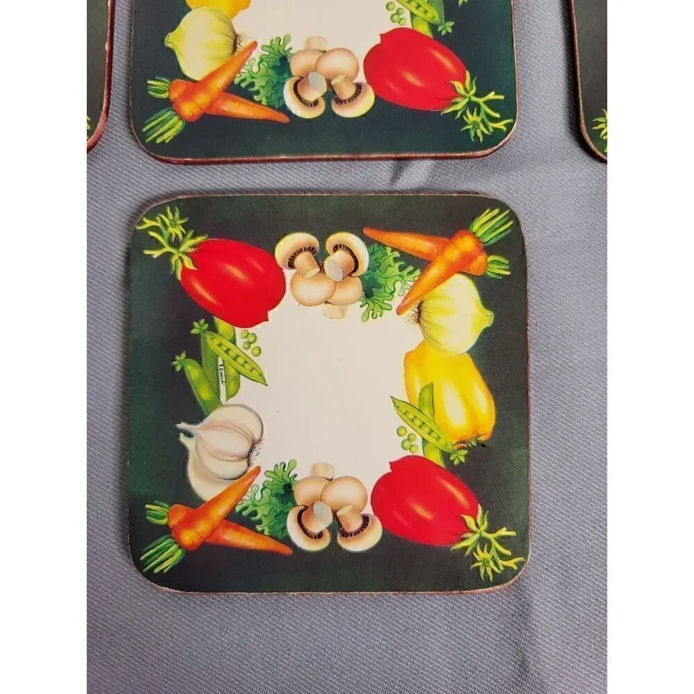 Heart Essentials Vegetable Coasters #A21